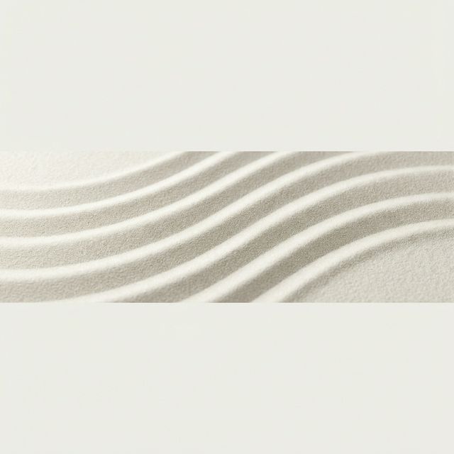 Detalhe de jardim zen calmante